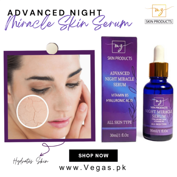 MZ Skin Advanced Night Miracle Face Serum 30ml